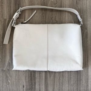 All Saints Edbury Leather Shoulder Bag - White